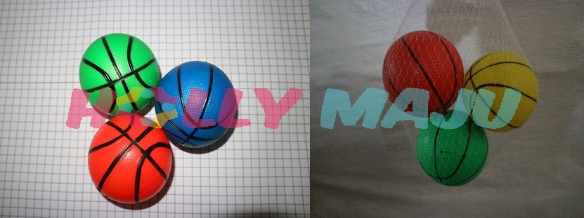 BLL BASKET BALL 10CM + 3PC/IN NET NO NEEDLE BULK @500PCS